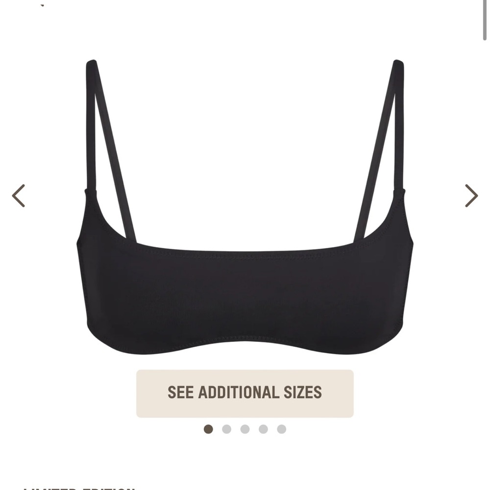 COPY - Skims SWIM MICRO SCOOP BIKINI TOP BLACK